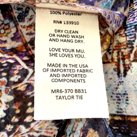 SHOW ME YOUR MUMU NWT BLOUSE TOP TIE NECK SHEER BELL SLEEVES SIZE X SMALL - Picture 6 of 7